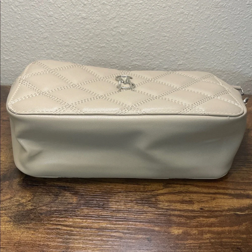 Steve Madden Wallie Taupe Leather Crossbody Bag